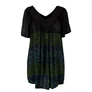 NWT Night Sea Flared Top - Womens Plus Size